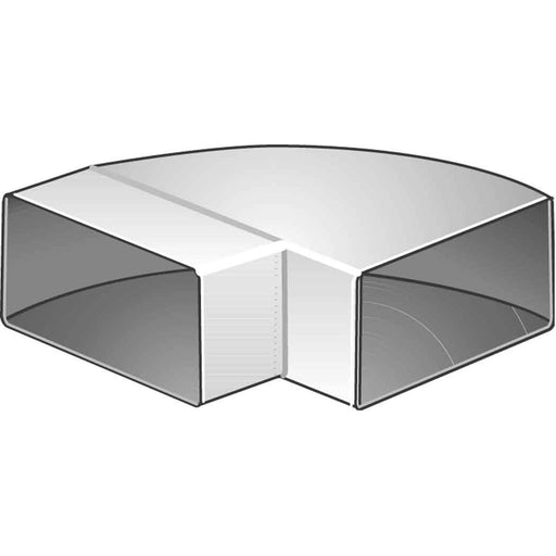 Helios Ventilatoren - Luftkanalbogen rechteckig Flachkanalbogen FLB 100H waagr."100" − 6 Stück