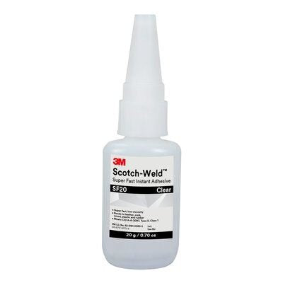 3M - Kleber Cyanacrylat-Klebstoff SF20.20 20g,klar − 10 Stück