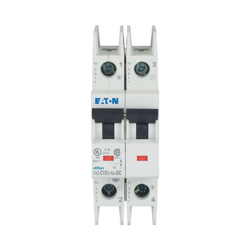Eaton - Leitungsschutzschalter 2p. FAZ-C15/2-NA-DC 15A Charakt.: C, DC