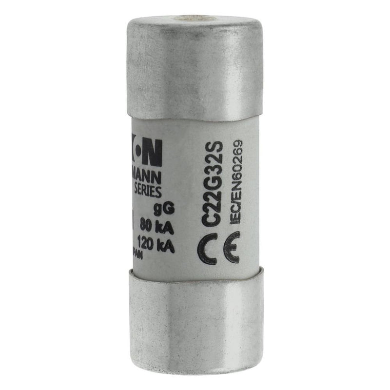 Eaton - Zylindrische Sicherung Sicherungseinsatz Nieders. CYL GG 22,#C22G32S 32A AC 690V 80kA − 10 Stück
