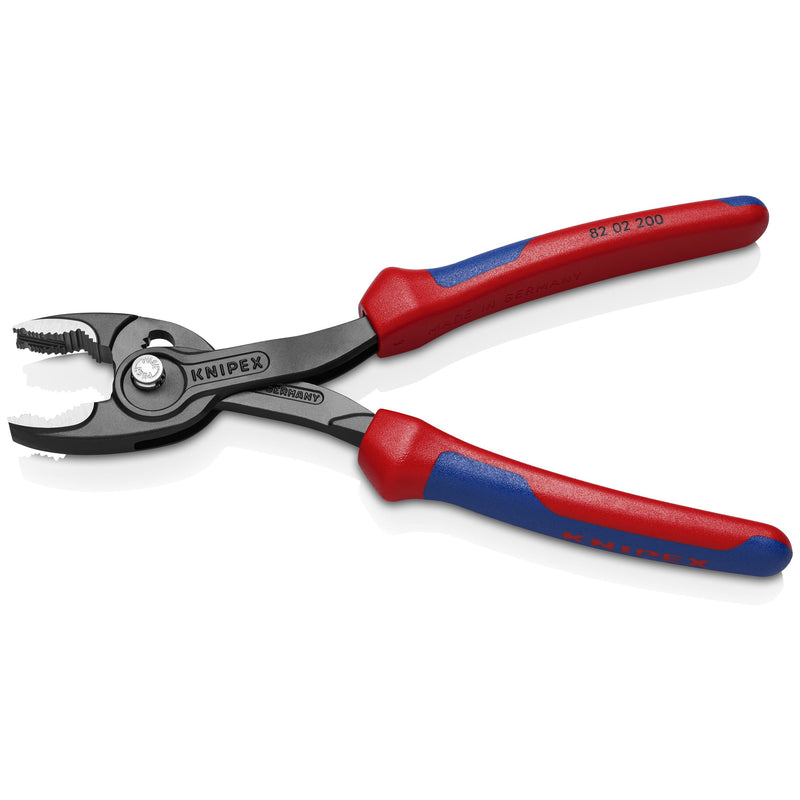 Knipex - Wasserpumpenzange Frontgreifzange 82 02 200 schwarz atramentiert − 6 Stück