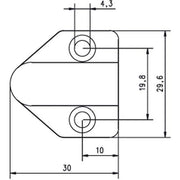 Assa Abloy effeff - Netzanschlussleitung Kabelübergang 10318-30-----00 Messing 30cm