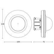 Steinel - Bewegungsmelder/Präsenzmelder komplett IR-Bewegungsmelder MDIR4360-24COM1 UPWS UP − 1 Stück