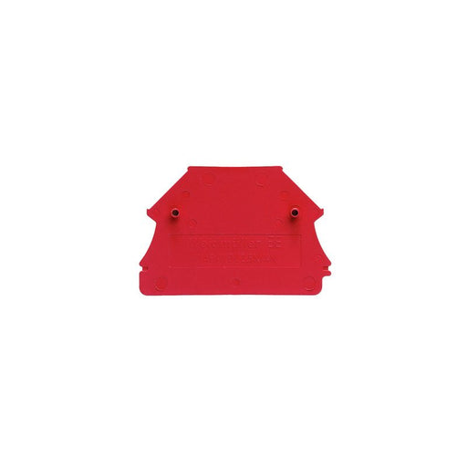 Weidmüller - Abschluss- und Zwischenplatte für Reihenklemme Abschlussplatte WAP WDU2.5N/4N RT 44x1.5mm rot − 50 Stück