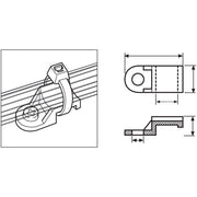 HellermannTyton - Befestigungssockel und -element für Kabelbinder Befestigungssockel TY8G1-N66-NA-C1 − 100 Stück