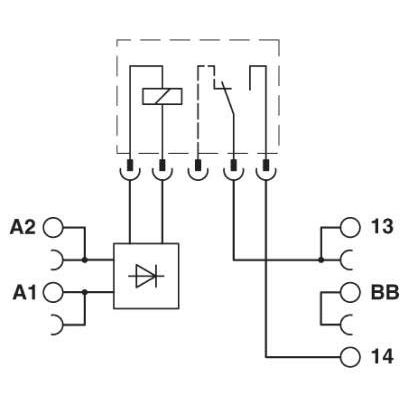 Phoenix Contact - Relaissockel PLC-BPT- 24UC/ 1/ACT