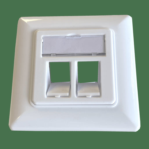Televes - Einsatz/Abdeckung für Kommunikationstechnik Keystone UP Rahmen mAbd. TCR26A 2Ports RJ45