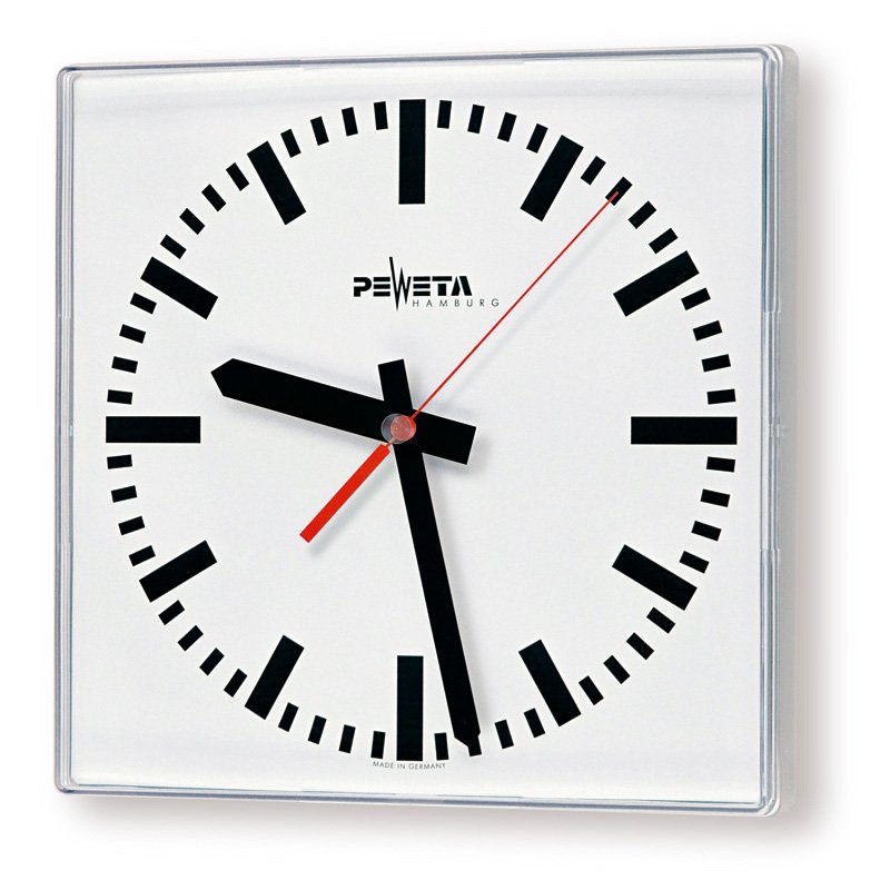 Peweta - Uhr Quarz-Batterie-Uhr 41.280.321 innen,1,5V,325x325mm