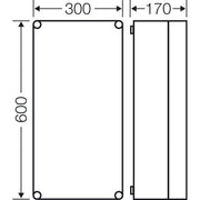 Hensel - Leergehäuse Mi 0401 275x575x146mm