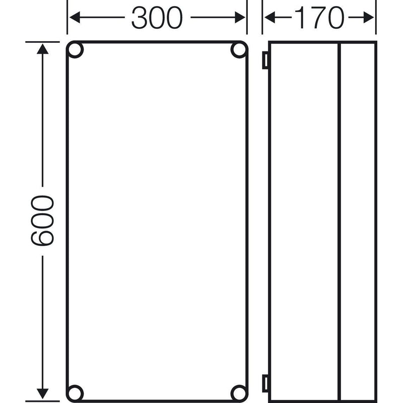Hensel - Leergehäuse Mi 0401 275x575x146mm