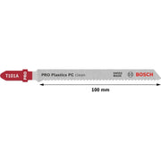 Bosch - Stichsägeblatt PRO Plastics PC clean 2608631010 T101A Stichsägeblatt