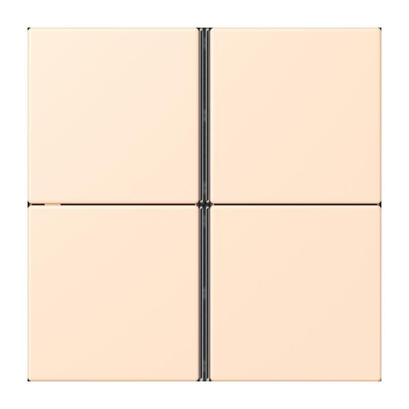 Jung - Abdeckung/Bedienelement für Installationsschalterprogramme Tastensatz 4fach LC 404 TSA 238 terre sienne pale