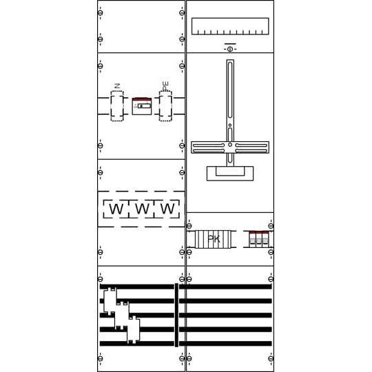 Striebel&John - Zählerfeld Mess- und Wandlerfeld KA4311 Komplettfeld