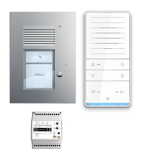 TCS Tür Control - Türsprech-Set audio:pack Unterputz f.1WE PAUF011/001 m. Außenstation PUK