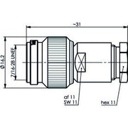 Telegärtner - Koax-Steckverbinder TNC-Kabelstecker 100023734 50Ohm