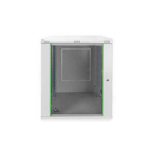 DIGITUS - Netzwerk-/Serverschrank Wandschrank mit Glastür DN-19 16U-6/6-EC 16HE 600x600 grau