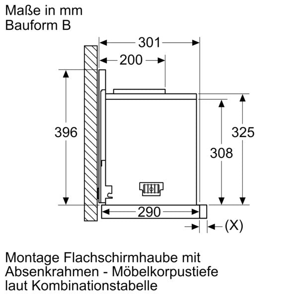 Bosch - Zubehör/Ersatzteile für Dunstabzugshauben Absenkrahmen DSZ4660