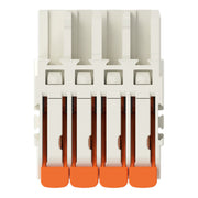 WAGO GmbH & Co. KG - Kabelsteckverbinder für Leiterplattensteckverbinder 1-Leiter-Federleiste,Hebel 2721-1104/326-000 PushinCAGECLAMP,lgr − 100 Stück