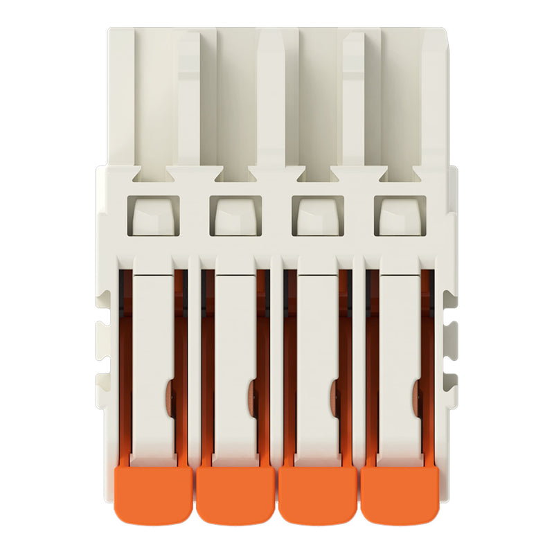 WAGO GmbH & Co. KG - Kabelsteckverbinder für Leiterplattensteckverbinder 1-Leiter-Federleiste,Hebel 2721-1104/326-000 PushinCAGECLAMP,lgr − 100 Stück