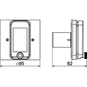 OBO Bettermann - Abdeckplatte für Installationssäule Montageset VH4 VH MS FILS RW für FI/LS Einbau, ws