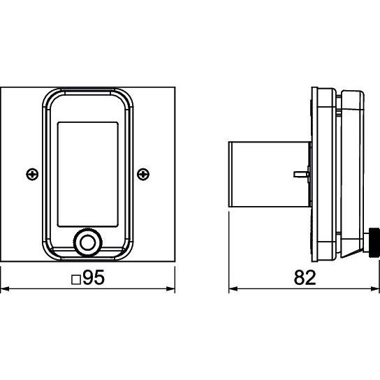 OBO Bettermann - Abdeckplatte für Installationssäule Montageset VH4 VH MS FILS RW für FI/LS Einbau, ws