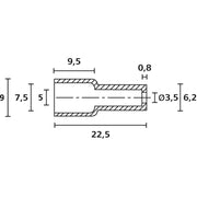 HellermannTyton - Durchführungstülle Schutzkappe HV4819-PVC-NA-N1 − 2000 Stück