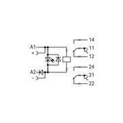 WAGO - Schaltrelais Relaismodul 788-312/003-000 DC 24 V,2 Wechsler