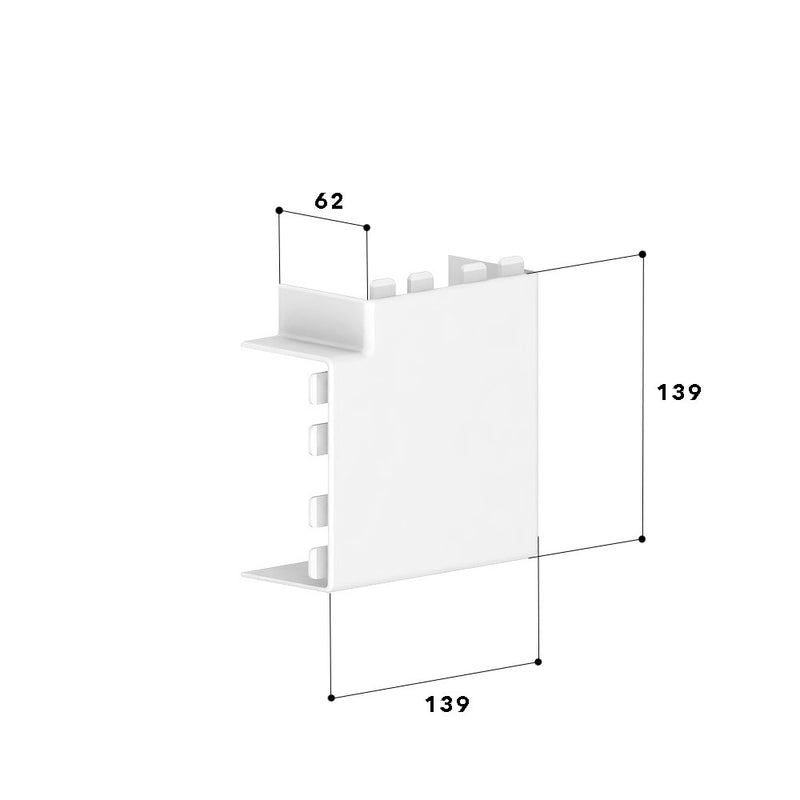 GGK - Flachwinkel für Geräteeinbaukanal FB-Flachwinkel 60x110 alp 11173 − 28 Stück