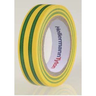 HellermannTyton - Klebeband PVC Isolierband Flex 15GNYE15x10m grün-gelb