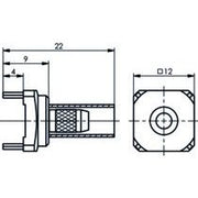 Telegärtner - Koax-Steckverbinder Kabeldirektanschluss 100021313 cr f.LTP G1(RG58C/U) − 5 Stück