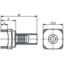 Telegärtner - Koax-Steckverbinder Kabeldirektanschluss 100021313 cr f.LTP G1(RG58C/U) − 5 Stück