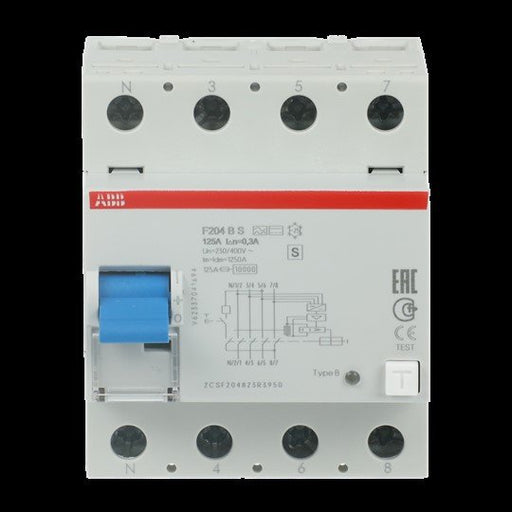 ABB Stotz S&J - Fehlerstrom-Schutzschalter FI-Schalter F204BS-125/0,3L