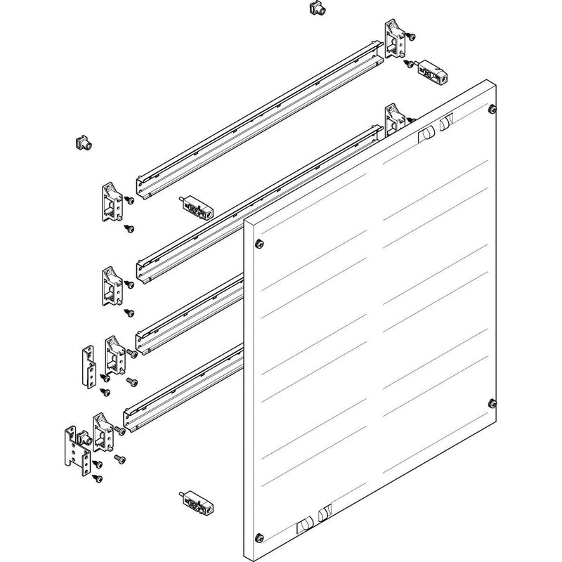 ABN - Verteilerfeld für Installationsverteiler ESPRO-Modul MF2410 flach BxH:500x600mm