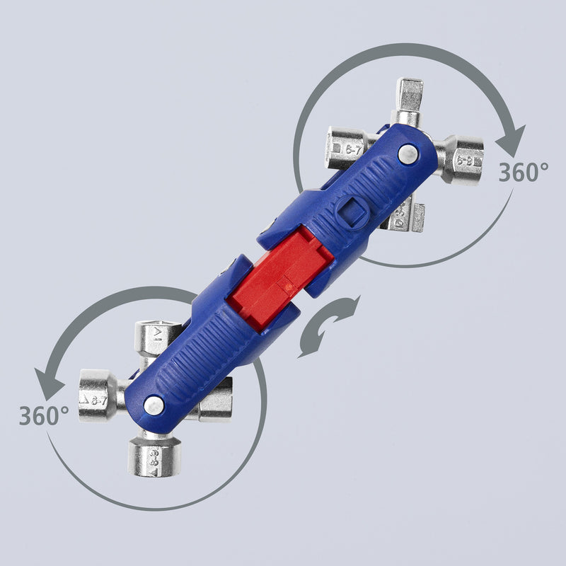 Knipex - Schlüssel für Gehäuse/Schränke Schaltschrankschlüssel 00 11 06 V04 Double-Joint