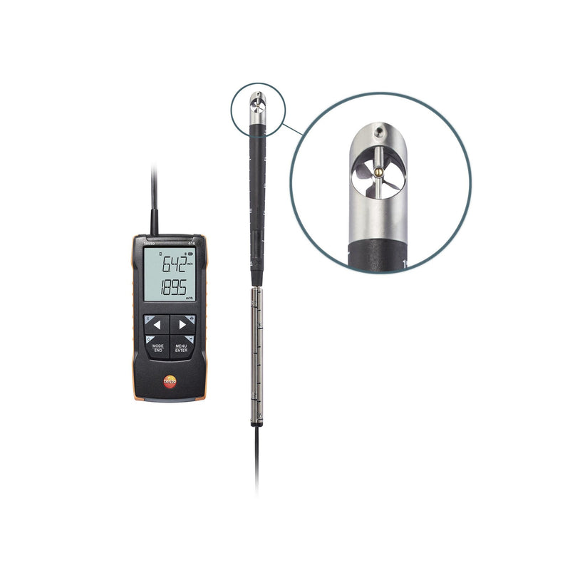 Testo - Messgerät für Umweltgrößen Flügelrad-Anemometer testo 416 16 mm − 1 Stück