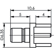 Telegärtner - Koax-Steckverbinder SMB-Anbaustecker AU 100024849 für LTP − 5 Stück
