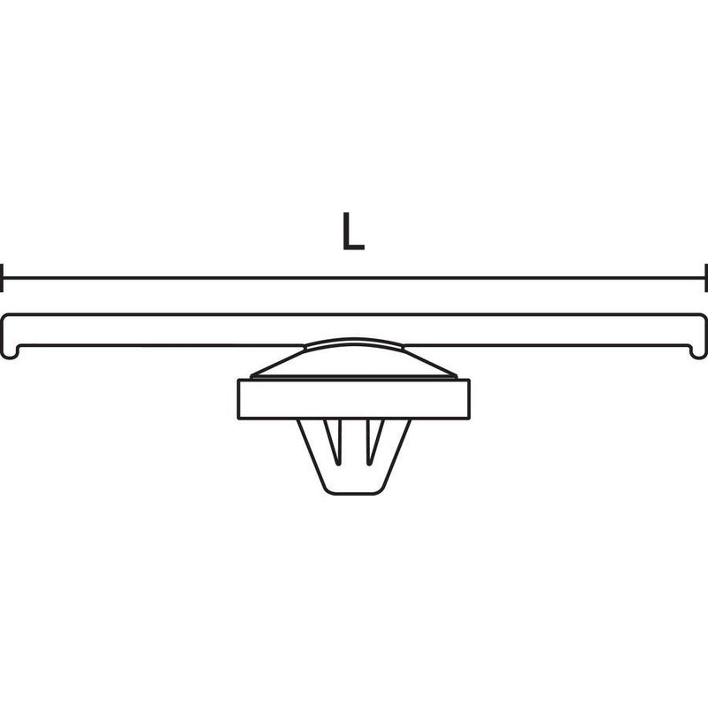 HellermannTyton - Befestigungsschelle für Kabel/Rohre Halteclip schwarz 155-11601(500) − 500 Stück