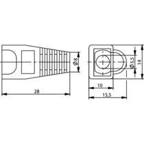Telegärtner - Knickschutz Knickschutztülle grün 100001221 für MP8 (D = 5,5) − 100 Stück