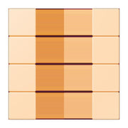 Jung - Abdeckung/Bedienelement für Installationsschalterprogramme Tastensatz 4fach LC 504 TSA 223 ocre