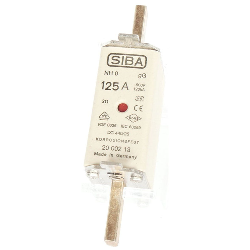 Siba - Messersicherung NH-Sicherungseinsatz 2021008.100 100A NH0 aM 690V − 3 Stück