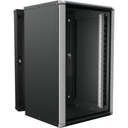 Enoc - Netzwerkgehäuse Wandschrank 18HE 3tlg. sw Wr2 18-66-S 19"600x600x934mm