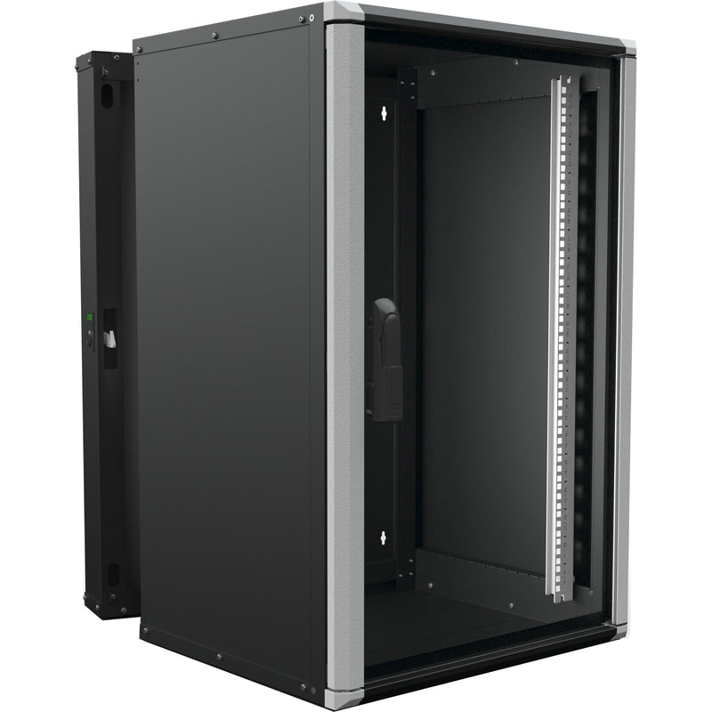 Enoc - Netzwerkgehäuse Wandschrank 18HE 3tlg. sw Wr2 18-66-S 19"600x600x934mm