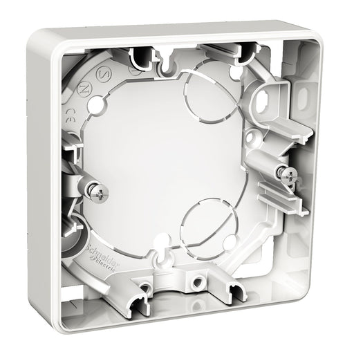 Elso - Aufputzgehäuse für Unterputzgerät Aufputzgehäuse 1-fach 21mm WDE002351 Exxact weiss