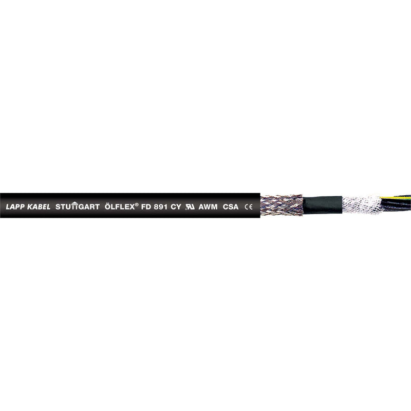 Lapp Kabel&Leitung - Energiekabel < 1 kV, für ortsveränderlichen Einsatz ÖLFLEX FD 891 CY 4G2,5 1027404/500 − 500 Meter