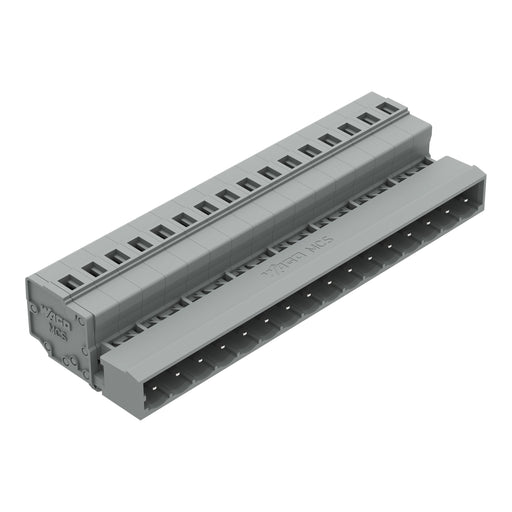 WAGO - Kabelsteckverbinder für Leiterplattensteckverbinder 1-Leiter-Stiftleiste 231-616/018-000 CAGECLAMP,2,5mm²,gr − 25 Stück