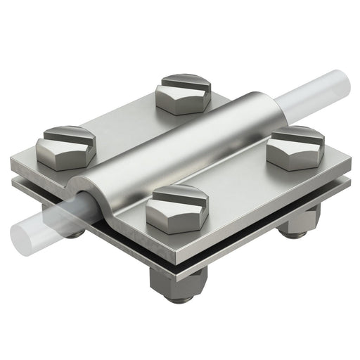 OBO Bettermann - Verbinder für Blitzschutz Kreuzverbinder 252 8-10xFL30V4A 8-10mm − 10 Stück
