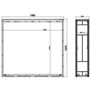 GSAB Elektrotechnik - Gehäuse/Schaltschrank (leer) Normkabelverteilerschrank 3S1300MDSPIMC HxBxT:1300x1465x320