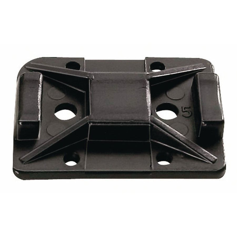 HellermannTyton - Befestigungssockel und -element für Kabelbinder Klebesockel TY8G1S-W-C1 − 100 Stück