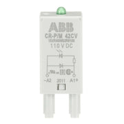 ABB Stotz S&J - Zubehör/Ersatzteile für Schaltrelais Steckmodul CR-P/M 42CV grün, 110VDC,A1+,A2- − 10 Stück