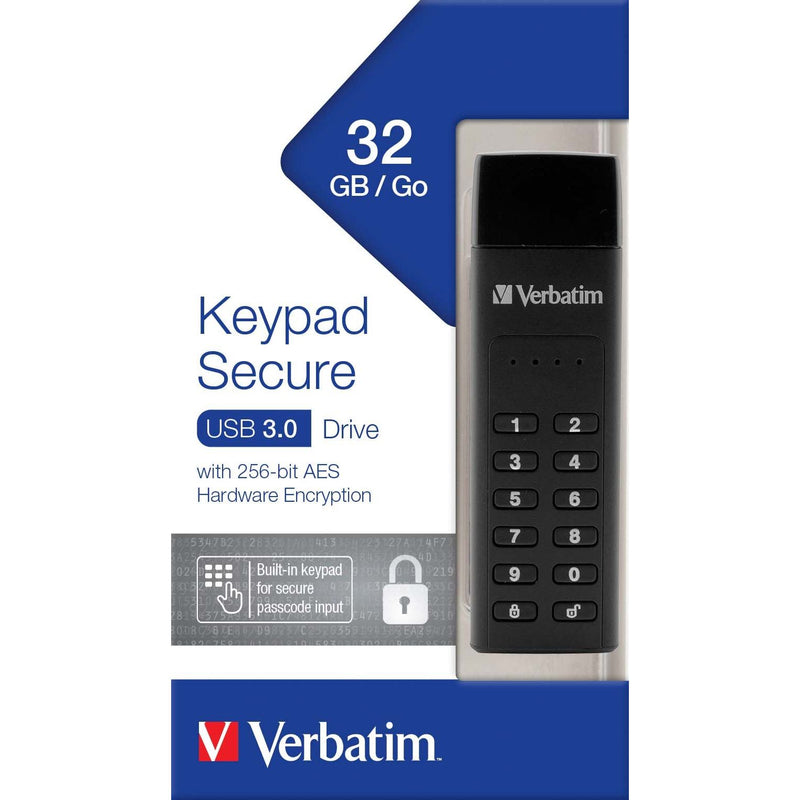 Verbatim - Speichermedium digital USB-Stick 32GB 3.0 49427 Secure,Keypad
